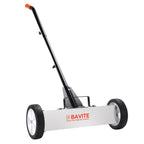 E BAVITE 45Lbs Nail Magnetic Sweeper,17 Inches Heavy Duty Telescopic Magnet Broom Large Rolling Nail Finder Magnet Tools with Wheels Cleanup and Long Adjustable Handle for Yard