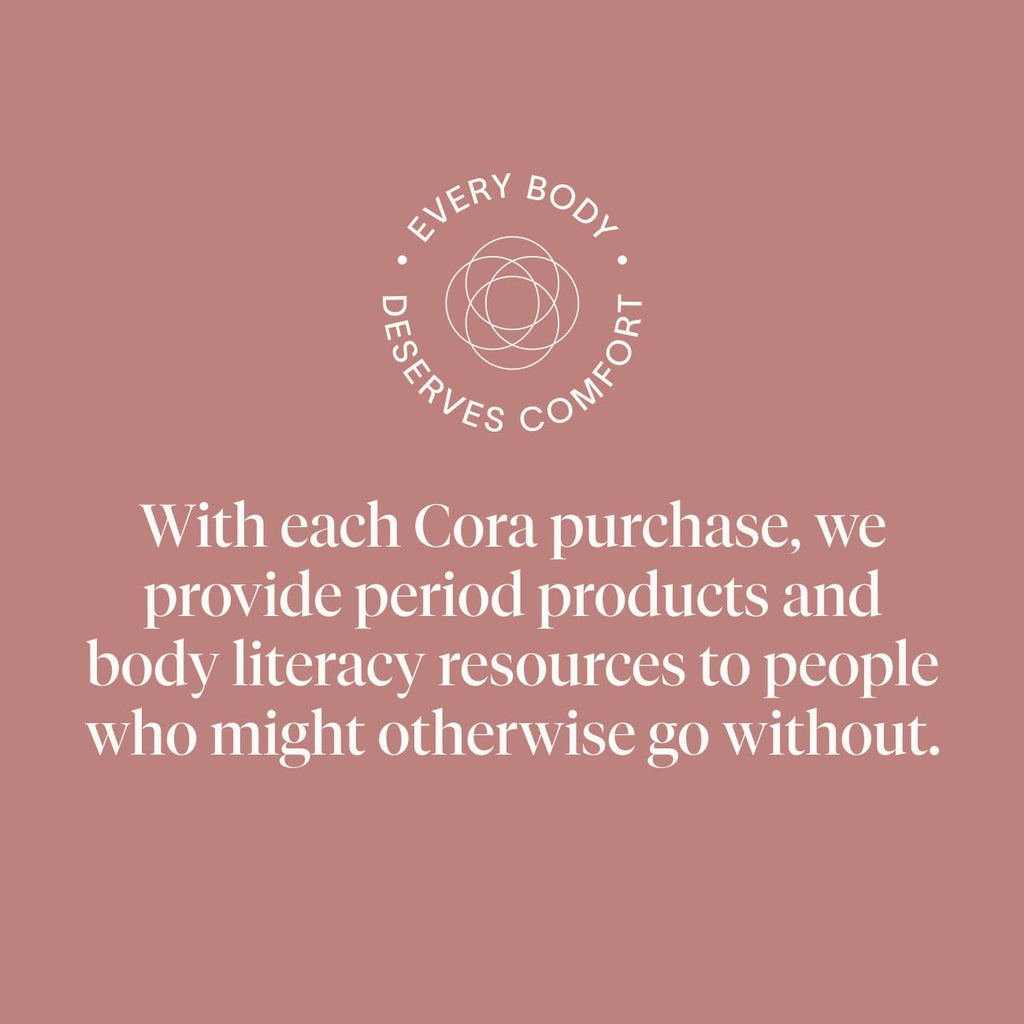 Cora 100% Organic Cotton Topsheet Period Liners (84 Regular Period Liners)