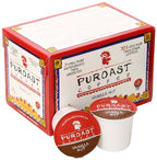 Puroast Low Acid Coffee| Vanilla Single Serve Pods | Medium Roast | High Antioxidants & High pH |No Bitter Aftertaste | Reduced Heartburn & GERD Friendly | 12 Count - Compatible with Keurig Brewer