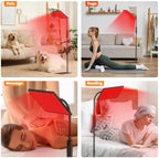 Red Light Therapy Lamp：Gooseneck Infrared Red Light Therapy Lamp with Led 660nm&850nm Red Light Therapy for Face and Body,Remote Control Near Infrared LED Red Light Therapy lamp Device at Home