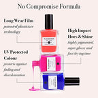 L'Oxygéné Oxygenated Nail Lacquer | Noirberry | Deep Red Black Opaque Nail Polish | UV Protected Long-Wear Nail Polish | 12-Free | Vegan | Certified Halal | Cruelty & Gluten Free | 15 ml