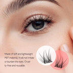 DIY Eyelash Extension Kit,114pcs 10-16mm Lash Cluster With Lash Bond and Seal Remover, Tweezers, Individual D Curl Manga Cluster Lashes, Natural Look, Hyacinth