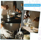 20 Glass Stirring Rods Stir Stick with Both Round Ends 12 Inch Long 7 mm Diameter and 6 Inch Long 5 mm Diameter, 10 for Each Size for Lab Kitchen Science Education and Stir Hot Cold Beverage Cocktails