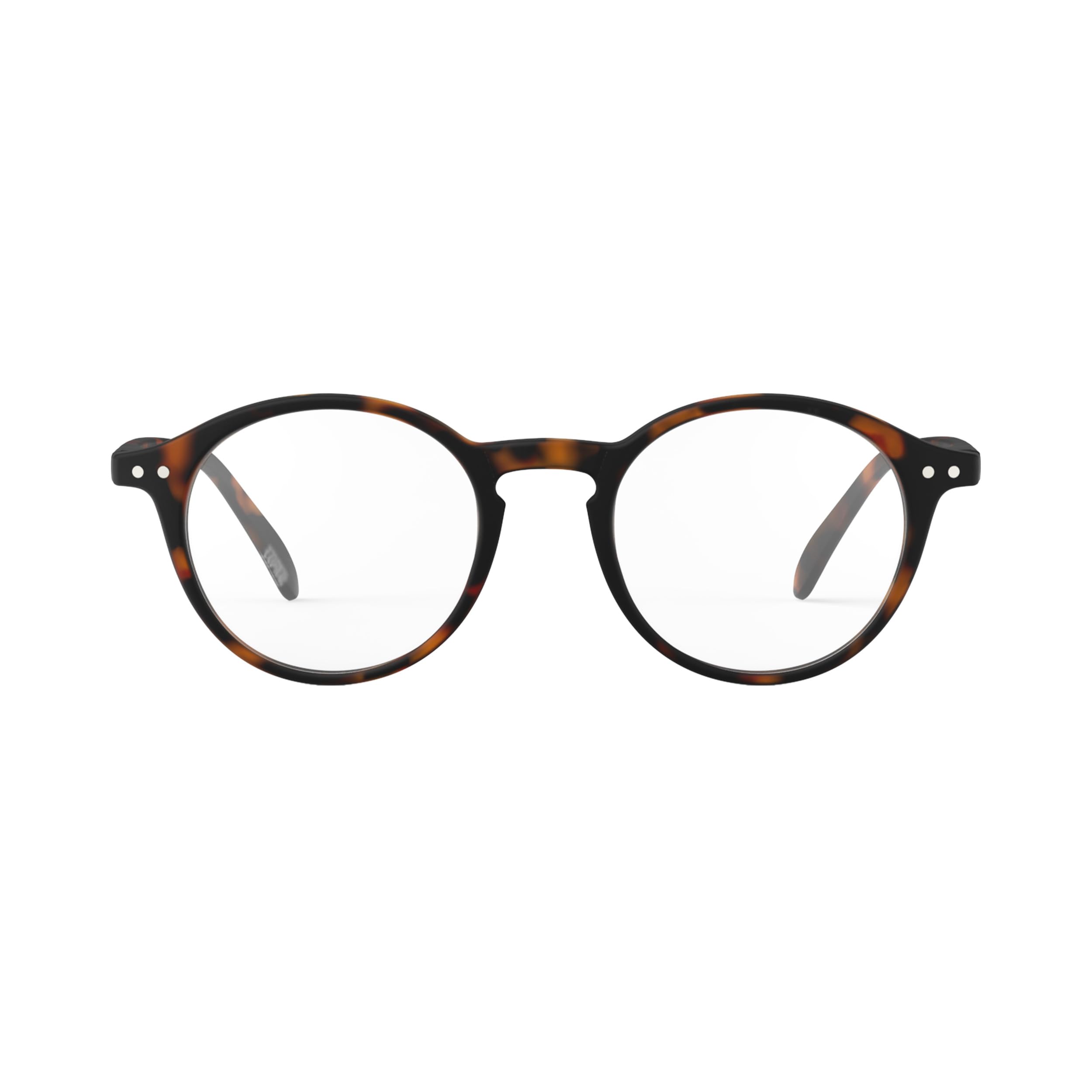 IZIPIZI READING #D Reading Glasses for Women and Men – Round Eye Glasses with Anti-Scratch Lenses, Lightweight Fashion Frame (Tortoise, 1.5, x)