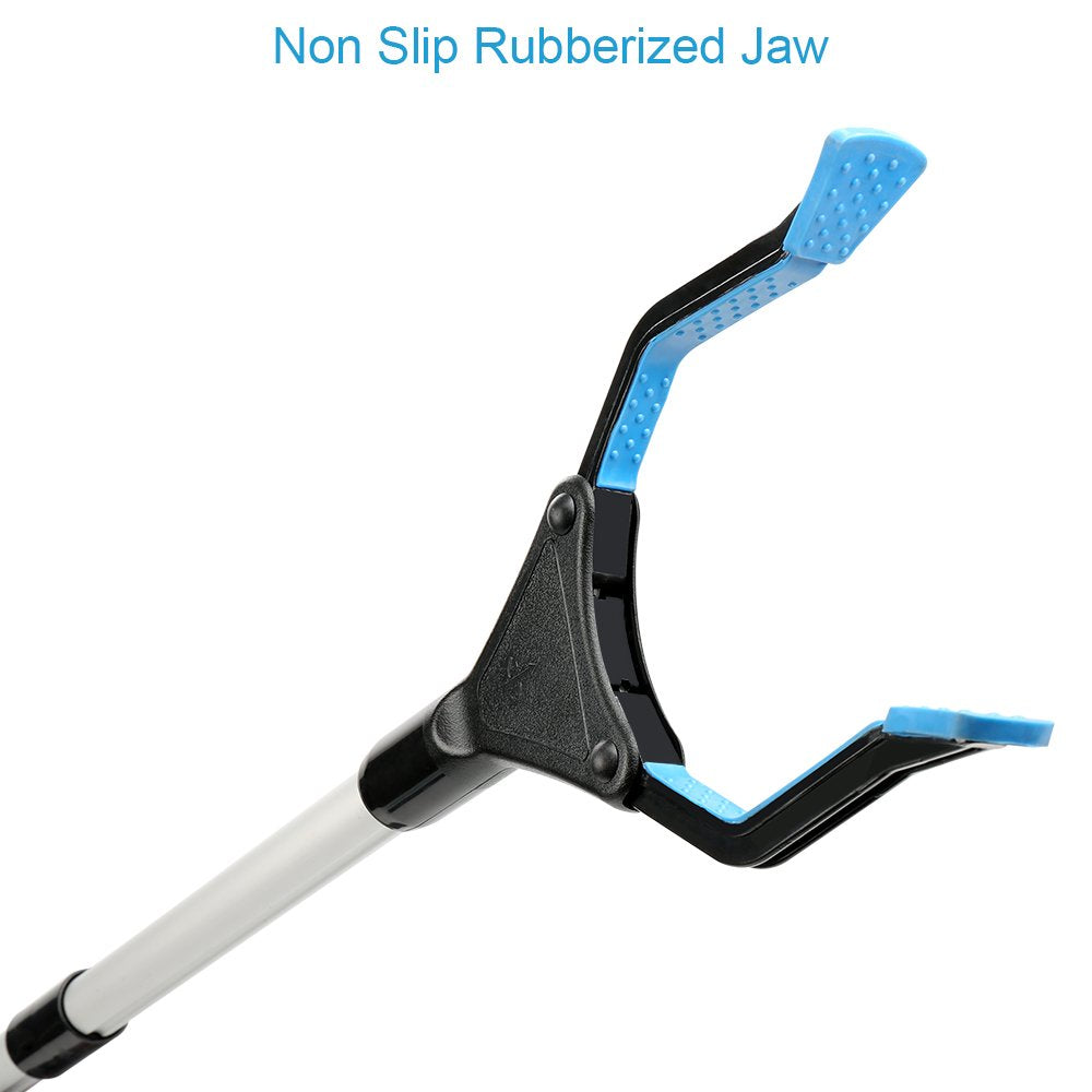 Grabber Reacher Tool, 34" Grabbers for Elderly, Lightweight Extra Long Handy Trash Claw Grabber, Mobility Aid Reaching Assist Tool for Trash Pick Up, Nabber, Litter Picker, Arm Extension (34"Blue)