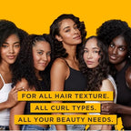 Carol's Daughter Goddess Strength True Stretch Defining Hair Cream For Wavy, Coily and Curly Hair, Curl Defining Cream with Castor Oil for Weak Hair, 6.8 Fl Oz