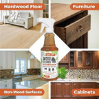 Mighty Mint Wood Cleaner and Conditioner, Non-Toxic, Spray Cleans and Renews Wood, Natural Peppermint Scent, 16oz