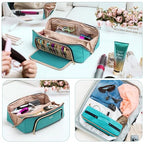 Large Hair Tools Travel Bag with Iron Mat - 2in1 Hair Tools Organizer for Hair Dryer Brush, Flat Irons, Straighteners, Curling Irons, Hair Bag, Makeup Bag, Cosmetic Bag for Travel Essentials