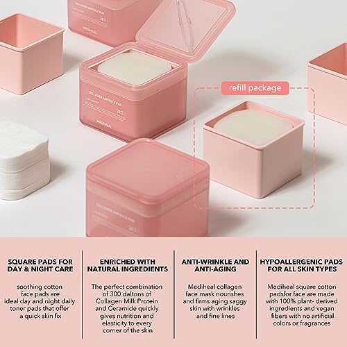 MEDIHEAL Daily Collagen Ampoule Toner Pads (1+1)