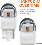 SYLVANIA - 7440 T20 ZEVO LED Red Bulb - Bright LED Bulb, Ideal for Stop and Tail Lights (Contains 2 Bulbs)