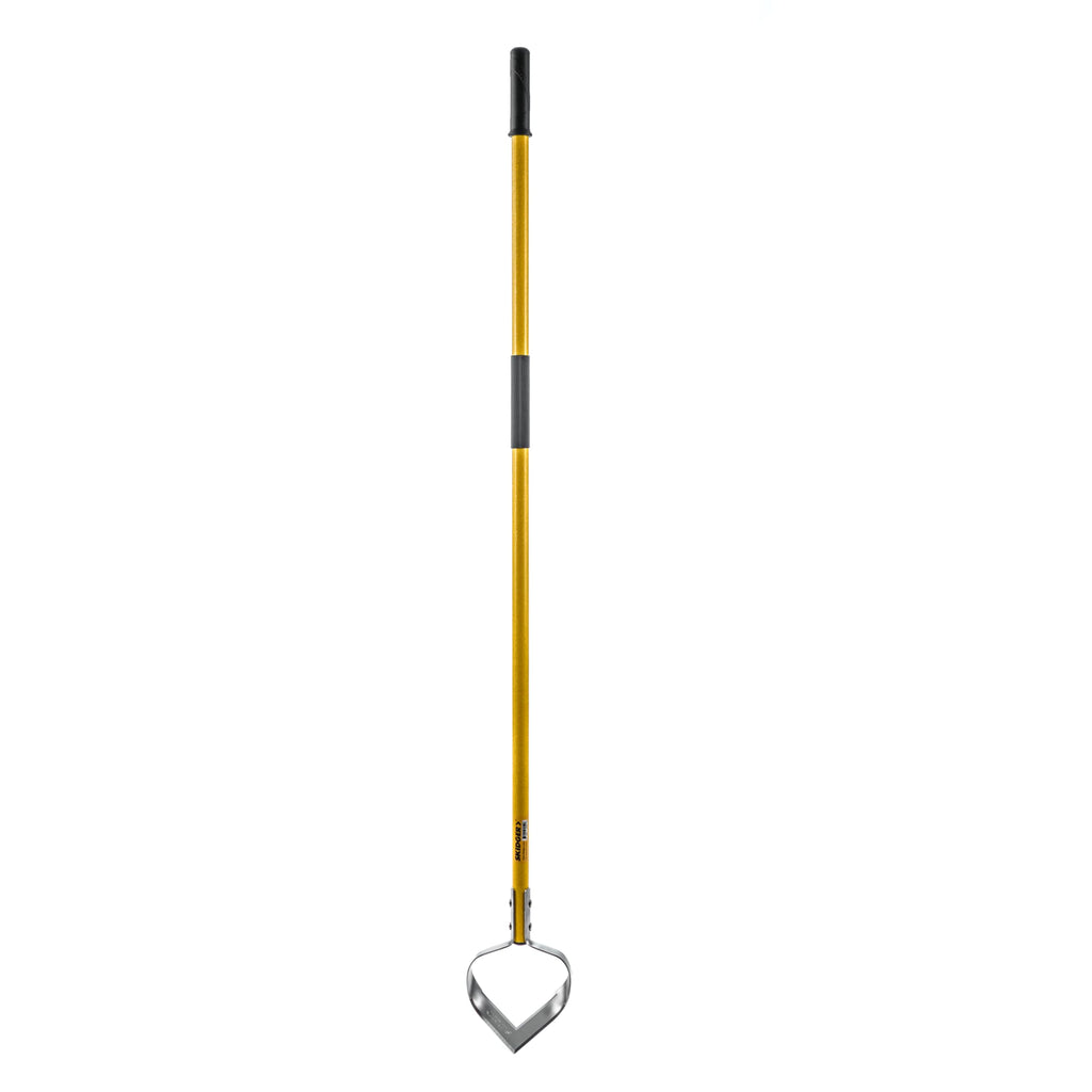 Skidger Xtreme Weeder Garden Scuffle Hoe Cultivator, 54-Inch Fiberglass Handle with Grips for Weeding, Cultivating, and Soil Prep