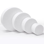 4 Tiers Foam Cake Dummies 4" 6" 8" 10", White Dummy Cakes Styrofoam Sets, 12 Inch Tall Fake Cake, Dummy Cake for Wedding Cake Supplies Decorating Birthday Wedding Display