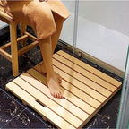 Wooden Bath Mat,Bath Mat for Luxury Shower,Non-Slip Sturdy,Water Proof Bathroom Carpet,for Indoor or Outdoor (Size : 40x80cm/16x32in)