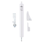 Wright Products Heavy-Duty Pneumatic Storm Door Closer – Durable, Adjustable, Quiet-Closing with Hold-Open Feature (Transitional, White)