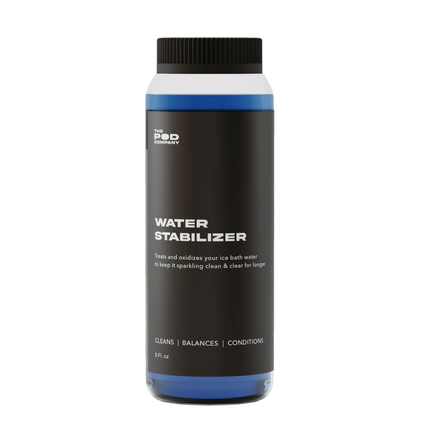 Water Stabilizer – Chlorine-Free Water Treatment for Ice Pod & Long Pod – Maintains Clean, Balanced Water for Weeks – 8 oz. Bottle (1-Month Supply) - The Pod Company