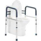 Lianjindun Toilet Safety Rails, Folding & Portable Bathroom Toilet Handles for Elderly, Seniors, Handicap & Disabled, Adjustable Toilet Safety Frame Fit Any Toilets (350 LB)