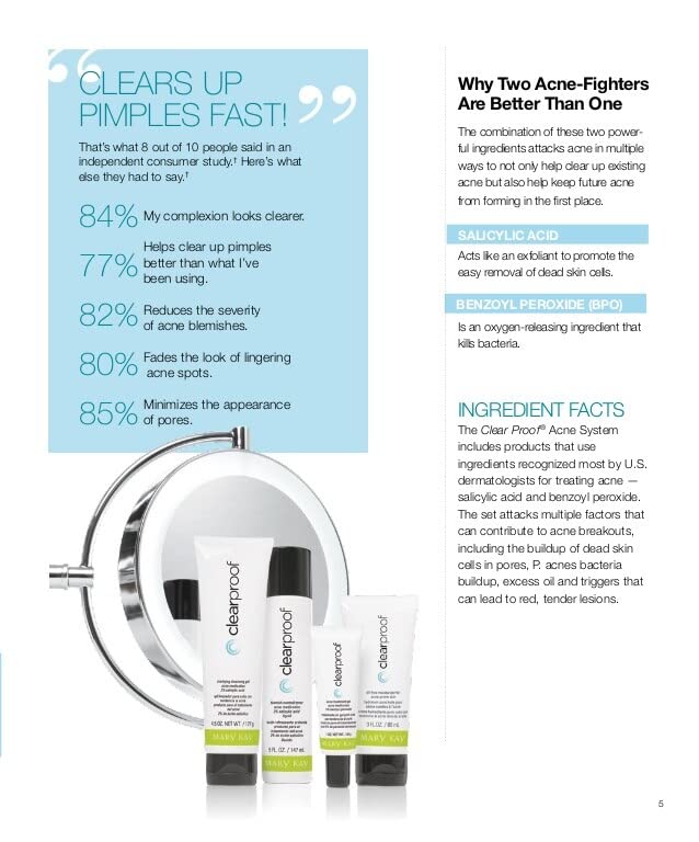 Clear Skin 4-Step Acne Treatment Set – Cleanser, Toner, Acne Gel & Oil-Free Moisturizer for Oily and Acne-Prone Skin