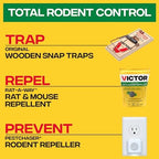 Victor Rat-A-Way Rat & Mouse Repellent Peppermint Oil Biodegradable Pellets Natural Rodent Repeller for Rats and Mice Indoor or Outdoor use 3lb M807