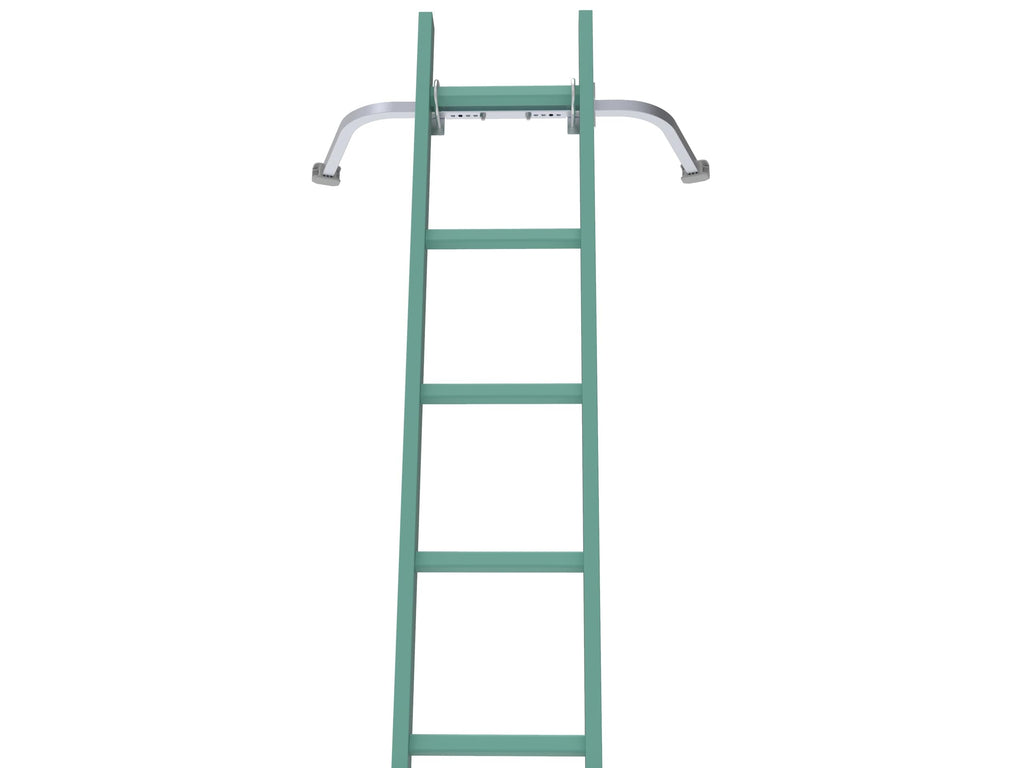 Ladder Stabilizer,Heavy Duty Aluminum Extended Ladder Accessory for Roof Gutter Guard Cleaning Tools,Ladder Stand-Off Wing Span/Wall Ladder Hooks with Non-Slip Rubber Bottom pad.(Patent)