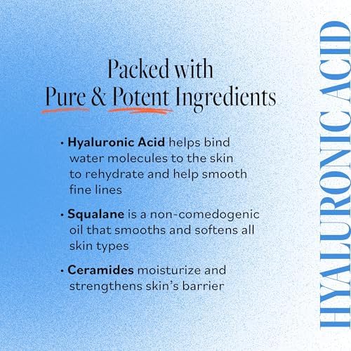 Derma E Ultra Hydrating Antioxidant Day Cream – Face Moisturizer with Hyaluronic Acid, Squalane, and Ceramides to Smooth and Nourish, Hydrating Face Moisturizer for Sensitive Skin, 2 Fl Oz