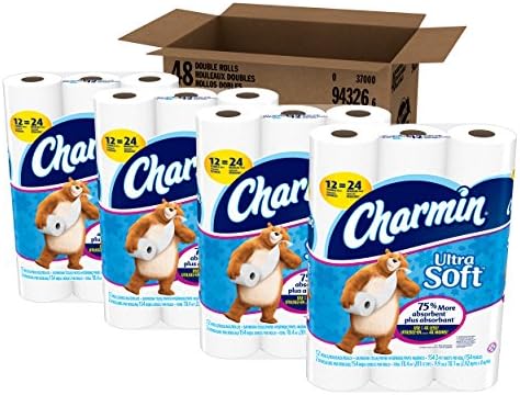Charmin Ultra Soft Toilet Paper, Bath Tissue, Double Roll, 48 Count