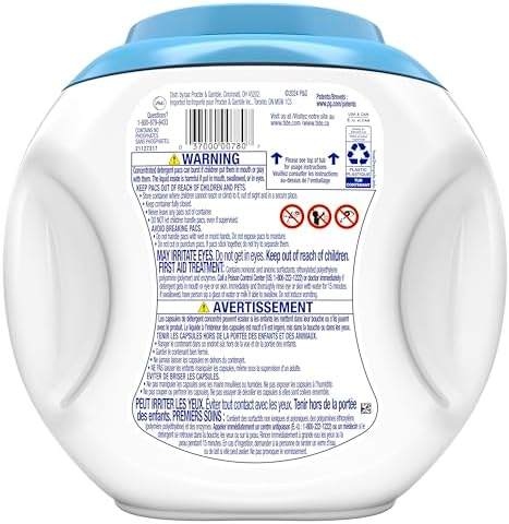 Tide PODS Free & Gentle Laundry Detergent Soap Pacs, 57 Count, Tide PODS Laundry Detergent