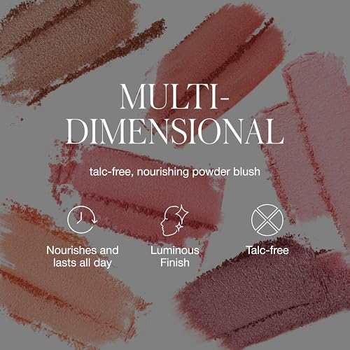 RMS Beauty ReDimension Hydra Powder Blush - Powder Gel Blush for Cheeks, Blush Cream, Cream Blush Makeup Shimmer Blush Powder Cheek Tint, Face Blushes