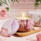 Birthday Gifts for Women Friendship, Rose Relaxing Spa Gifts Basket for Women Self Care Gifts Thank You Gifts Bath Set Valentines Day Gifts for Her Mom Sister Friends Wife Daughter Teacher Girlfriend