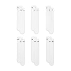 Nike Unisex Everyday Cushioned Training Crew Socks (6 Pairs), White/Black, Large