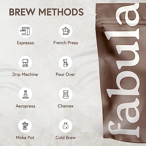 Fabula Coffee Medium Roast Whole Beans - Organic - Low Acid - Single Origin - Non-GMO - Mold Free - 32 Ounces