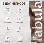 Fabula Coffee Medium Roast Whole Beans - Organic - Low Acid - Single Origin - Non-GMO - Mold Free - 32 Ounces