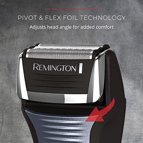 Remington Foil Shaver, Electric Razor for Men, Cordless Rechargeable with Pop Up Trimmer, Pivot & FlexFoil Technology, Lightweight Handheld Design, Black