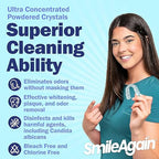 Smile Again Denture, Mouth Guard, Night Guard, Retainer Cleaner and Disinfectant - Mint Flavor - 6 Month Supply …
