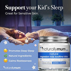 NATURALLY MUM - Magnesium Lotion for Kids & Babies [NATURAL & SAFE] - Juniors Bedtime Lotion - Magnesium Cream for Kids & Babies - Magnesium Lotion for Sleep Kids & Toddlers - Lavender & Chamomile