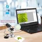 Digital USB Microscope Camera, 40X to 1000X, with Metal Stand & Carrying Case, Compatible with Android, Windows, Linux, Mac, Portable for Kids, Students, Adults
