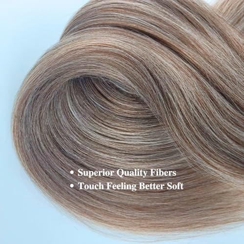 Braiding Hair Pre stretched Brown Prestretched Braiding Hair for Black Women Twist Kids Ez Braid Braiding Hair Synthetic Knotless Colored Hypoallergenic Hair extensions Pre-stretched