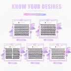 Upgraded,Natural Eyelash Clusters C Curl 8-14mm, Cluster Eyelash extensions Wispy with No Plastic Feel,Ultra-Soft Individual Lashes with Thin Band, long-lasting and New Comfort - Classic Style
