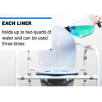 Carex Commode Liners, 42 Liners - Fits Most Commodes, With Absorbent Powder, Holds 2 Quarts Liquid, Disposable and Hygienic, 7 Toilet Liners/box, Pack of 6