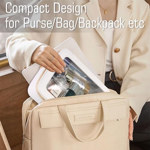 Small Clear Toiletry Bag Set Mini Makeup Bag for Purse,Travel Makeup Bag Organizer Case for Women Toiletries,Waterproof Clear Makeup Bag Set Cosmetic Bags Set with Zipper as Car Bag