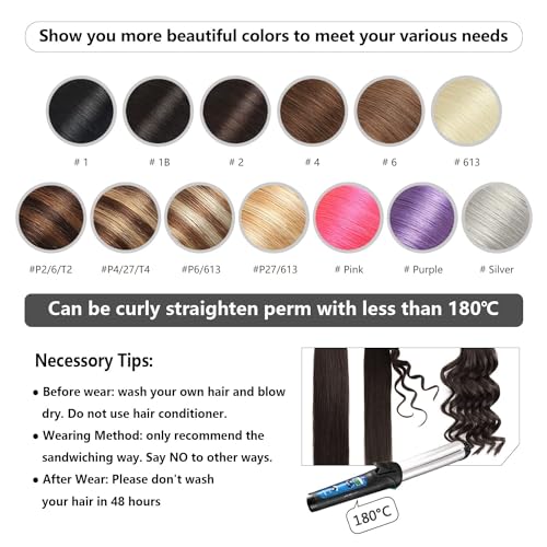 YILITE Tape in Hair Extensions Human Hair #2-6-2 Straight Hair Balayage Darkest Brown Roots Fading to Darkest Brown 24 Inch(Pack of 20) #2-6-2 Balayage Dark Brown to Chestnut Brown