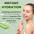 VENAMINE Korean Aloe Vera Soothing & Moisture Gel 100% For Face And Body organic pure aloe vera gel 300ml