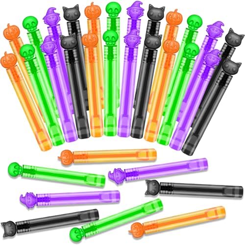 Halloween Party Favors Bulk for Kids 200 PCS, Mini Bubble Wands Bulk Toys Gifts for Toddlers, Halloween Trick or Treats Boo Basket Goodie Bag Stuffer Fillers Classroom Handouts Prizes for Boys Girls