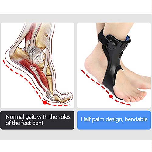 Drop Foot Brace Orthosis AFO AFOs Ankle Brace Support With Comfortable Inflatable Airbag for Hemiplegia Stroke Shoes Walking (Right foot, Small)