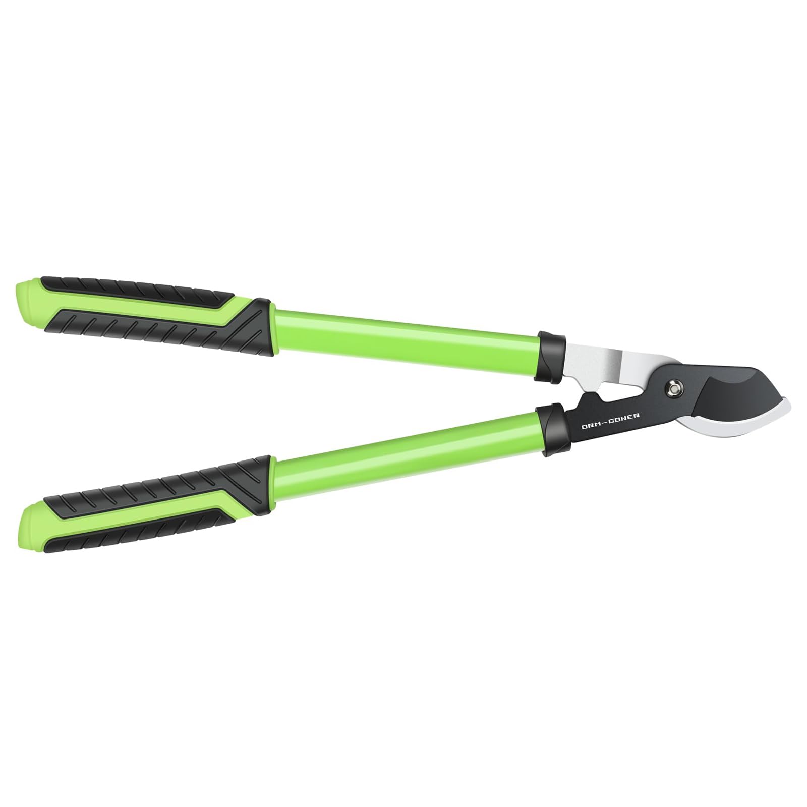 DRM-GDNER 23" SK5 Dual-Blade Loppers Cuts 2" Dry/Wet Branches - Triangular Steel Tube & SecureLock, Heavy Duty Tree Trimmers Green/Black