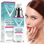 Instant Face Lift Cream, Mild Face Lift Tightening Cream with Plant Extract, Neck, Eye Anti-aging Serum, Visibly Firming Loose Sagging Skin, Smoothing Wrinkles, Fine Lines & Puffiness in 2 Minutes