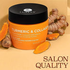 Luseta Turmeric & Collagen Hair Mask Thickening Hair Treatment for Thin and Oily Hair, Nourish Scalp, Frizz Control & Add Shine, Sulfate Free