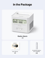 X-Sense Radon Detector for Basement, Zero Lab Fees, XR0A-SR, White
