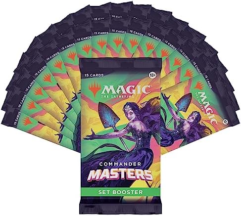 Magic The Gathering Commander Masters Set Booster Box - 24 Packs (360 Magic Cards)