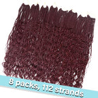 24 Inch Goddess Box Braids Crochet Hair 8 Packs Boho Crochet Braids for Black Women Boho Box Braids Crochet Hair Bohemian Crochet Box Braids Hair Extensions (24inch, Bug#)