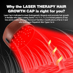 Laser Cap, Laser Red Light Therapy for Hair Growth System - FDA Cleared Hair Loss, Hair Thinning & Alopecia Treatment for Men & Women